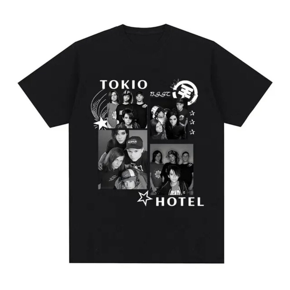 Tokio Hotel Band Music Graphic T-Shirt Concert Tour Fan Gift Casual Apparel Tee